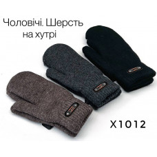 Чоловічі варіжки X1012 з вовни на хутрі