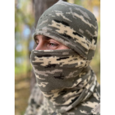 Флісова балаклава камуфляжна